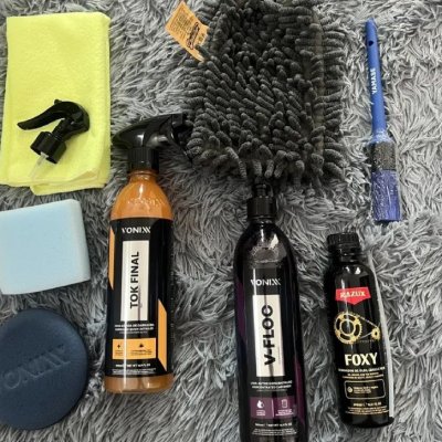 Kit Desengraxante Para Moto Vonixx V Floc Shampoo 500ml