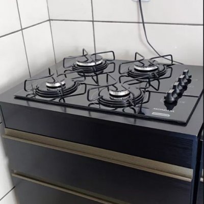 Balcão Cozinha Cooktop 70cm 1 Porta 1 Gaveta