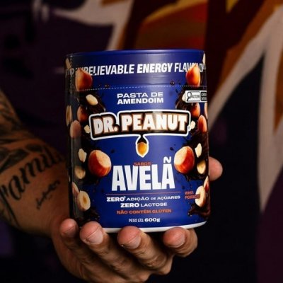 Pasta de Amendoim com Whey Dr. Peanut, Avelã, 600g
