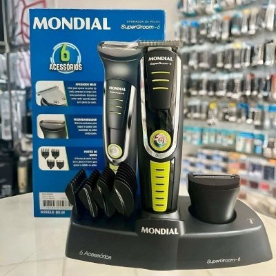 Aparador de Pelos Super Groom 06 Mondial 6W Bivolt