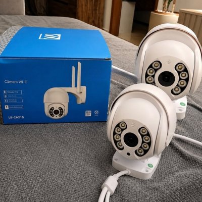 Kit 2 Câmeras iCSee A8 PTZ Wi-Fi Noturna