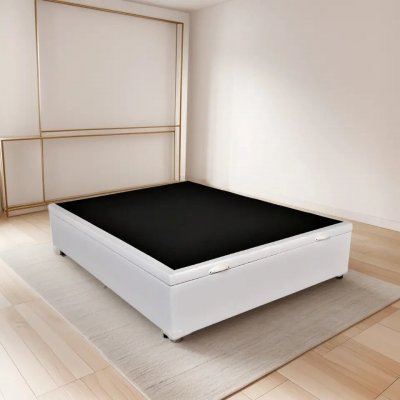 Cama Baú Casal 138x188x42 com Pistão a Gás