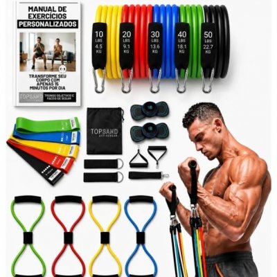 Kit 20 Itens Esportivos para Treino em Casa