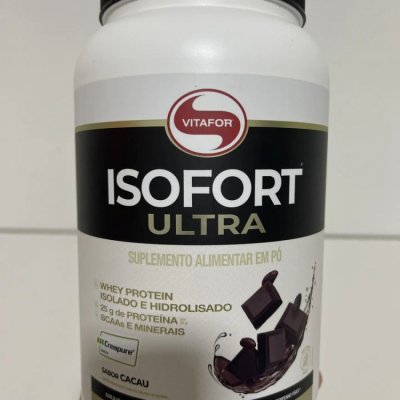 Whey Protein Vitafor Isofort Ultra 900g Cacau