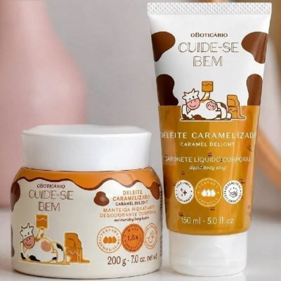 Combo Cuide-se Bem Deleite Caramelizado: Manteiga Corporal