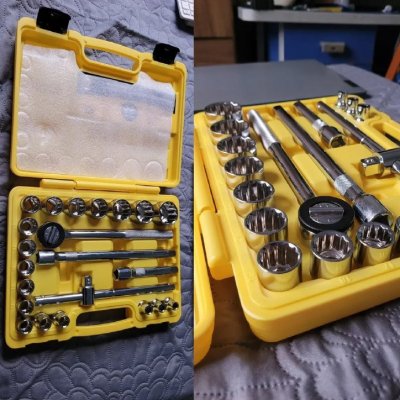 Jogo Kit de Ferramentas Manuais Chave Catraca 1/2 8 a 32mm The Black Tools