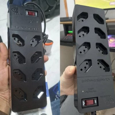 Filtro de Linha com Protetor de Surto DPS iCLAMPER Energia 8 Tomadas 1.3m
