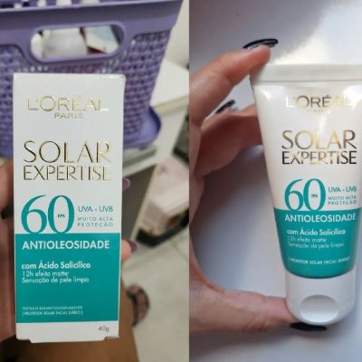Protetor Solar Facial Antioleosidade FPS60 Solar Expertise L'Oreal Paris 40g