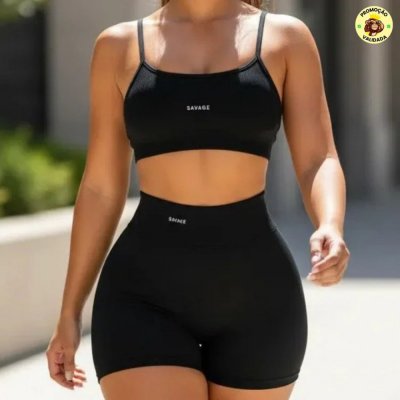 Conjunto Fitness Virginia Top Shorts
