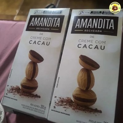 Lacta Amandita - Wafer Recheado Sabor Chocolate
