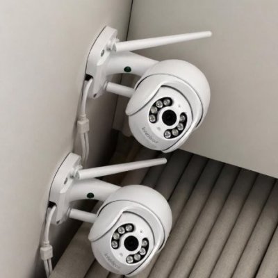 Kit 2 Câmeras iCSee A8 PTZ WiFi VisãoNoturna