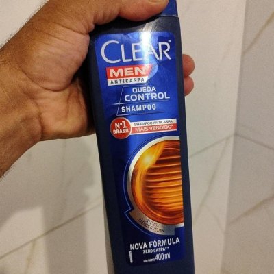 🧴 Clear Shampoo Anticaspa Men Queda Control 400ml
