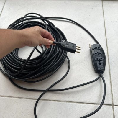 Extensão 30m Cabo PP Reforçada Prof 10/20A