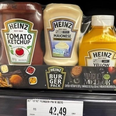 Heinz Pack Hamburguer Ketchup 397g + Maionese 215g + Mostarda 255g