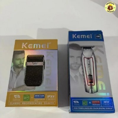 Kit Máquina Acabamento Kemei Km-032 E Shaver Km-2024