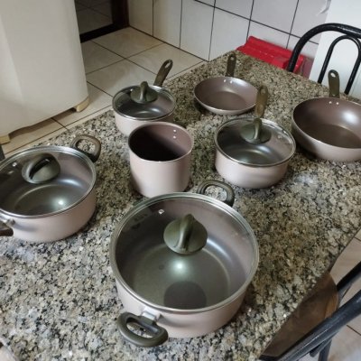 Jogo de Panelas Ceramic Life 10 Peças Brinox