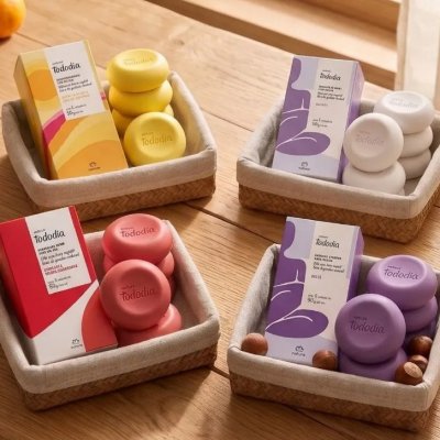 Kit 4 Caixas Sabonetes Tododia 5 un. 90g cada