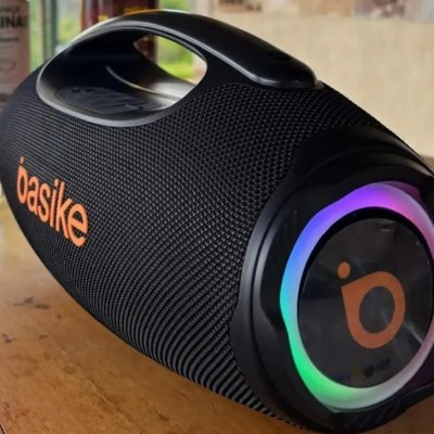 🔊 Caixa Som Basike Bluetooth Boombox 80W TWS