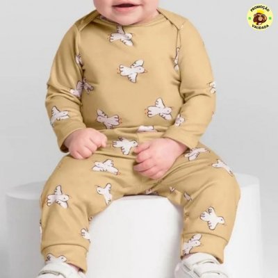 Body Bebê Térmico Pesado Brandili Baby Natural G