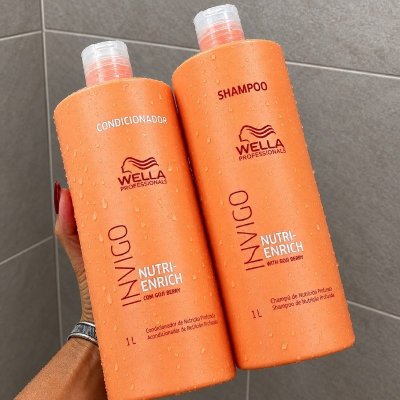 🧴 Kit Wella Professionals Invigo Enrich Shampoo 1L + Condicionador 1L