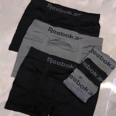 Kit com 6 Cuecas Boxer Reebok Microfibra