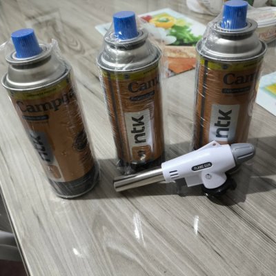 Kit Maçarico Acendimento Automático c/ 3 Refis