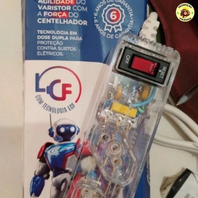 Filtro de Linha Clamper iClamper Energia 5 Tomadas, com DPS e Proteção contra Raios e Surtos Elétricos