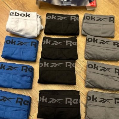 Kit 10 Cuecas Boxer Reebok Sem Costura Microfibra