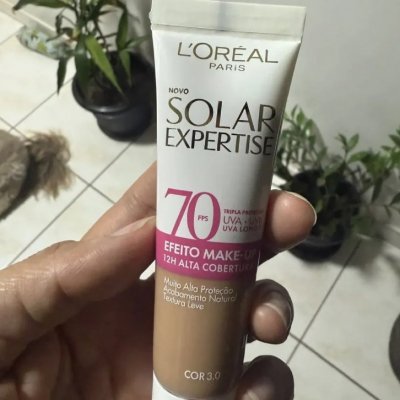 Protetor Solar Facial com Cor FPS 70 - L'Oréal Paris Solar Expertise Efeito Make Up 30g