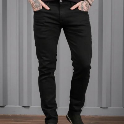 Calça Jeans Preta Super Skinny Masculina
