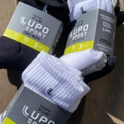 Kit 10 Pares Meia Lupo Original Masculina