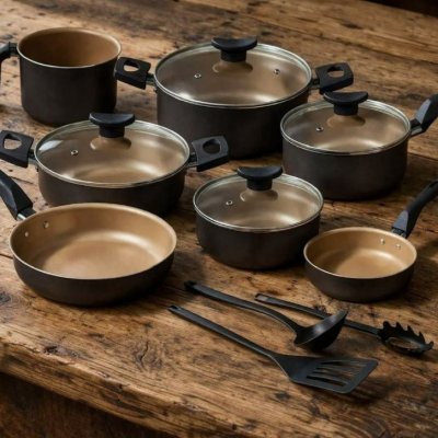 Conjunto Panelas Antiaderente 10 Peças Teflon