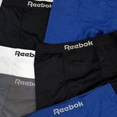 Kit 6 Cuecas Boxer Reebok Microfibra Sem Costura
