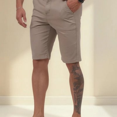 Bermuda Masculina Sarja Sport Fino com Lycra