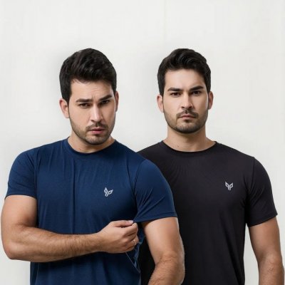 Kit 2 Camisas Dry Fit Masculina Academia