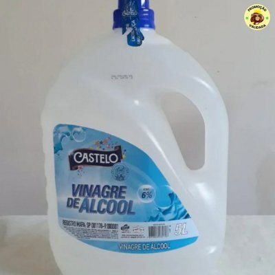 Vinagre de Álcool Concentrado 6% Castelo 5l