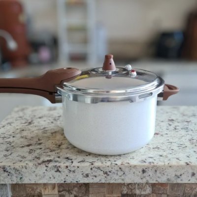 Panela Pressão Brinox Cerâmica 6,8L Vanilla