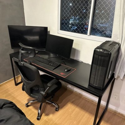 Mesa Diretor 1,80m Dynamica Preto Ônix