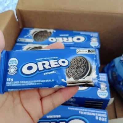 Biscoito Oreo Sabor Baunilha 18g - Display 16 Unidades