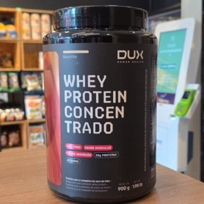 Dux Whey Concentrado 100% Puro - 900g Baunilha