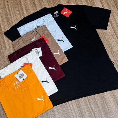 Camiseta Ess Small Puma Logo Poly Tee