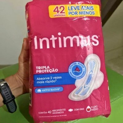 🩸 Absorvente Intimus Toda Protegida Dia Suave com abas - 42 unidades