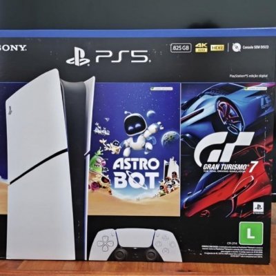 PlayStation 5 Slim Digital 825GB - Pacote ASTRO BOT e Gran Turismo 7