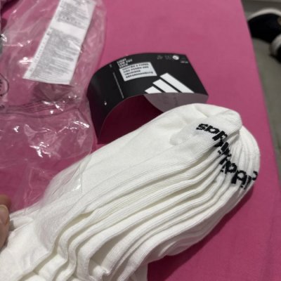 6 Pares Meias Finas Ballerina adidas Preto