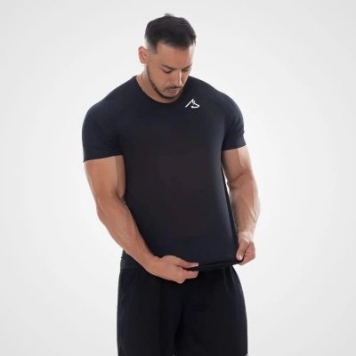 Kit 5 Camisetas Dry Fit All Black Alpha