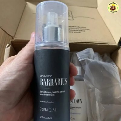 KIT BODY SPLASH MASCULINO BARBARIUS E MIDTOWN 200ML