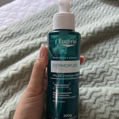 Gel de Limpeza Facial Eucerin AntiAcne DermoPure Gentil 400ml Pele Mista e Oleosa