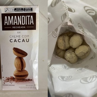 🍫 Wafer Recheado Amandita Sabor Chocolate 200g