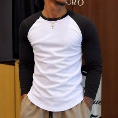 Blusa Masculina Manga Longa Raglã