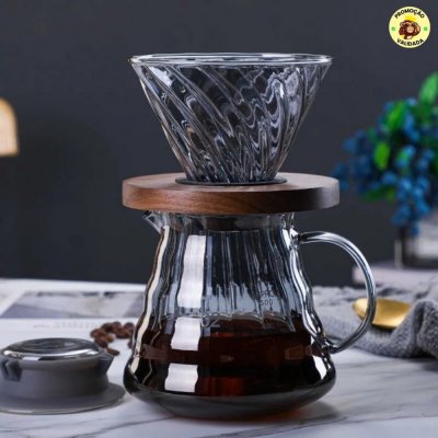 Kit Café 3 em 1 com Cafeteira de Vidro V60